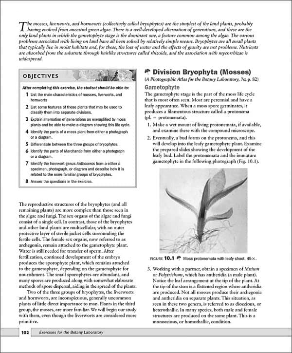Exercises for the Botany Laboratory, 2e Morton Publishing